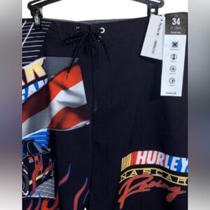Hurley NASCAR Phantom Board Shorts Men’s Size 34 Length 18in.